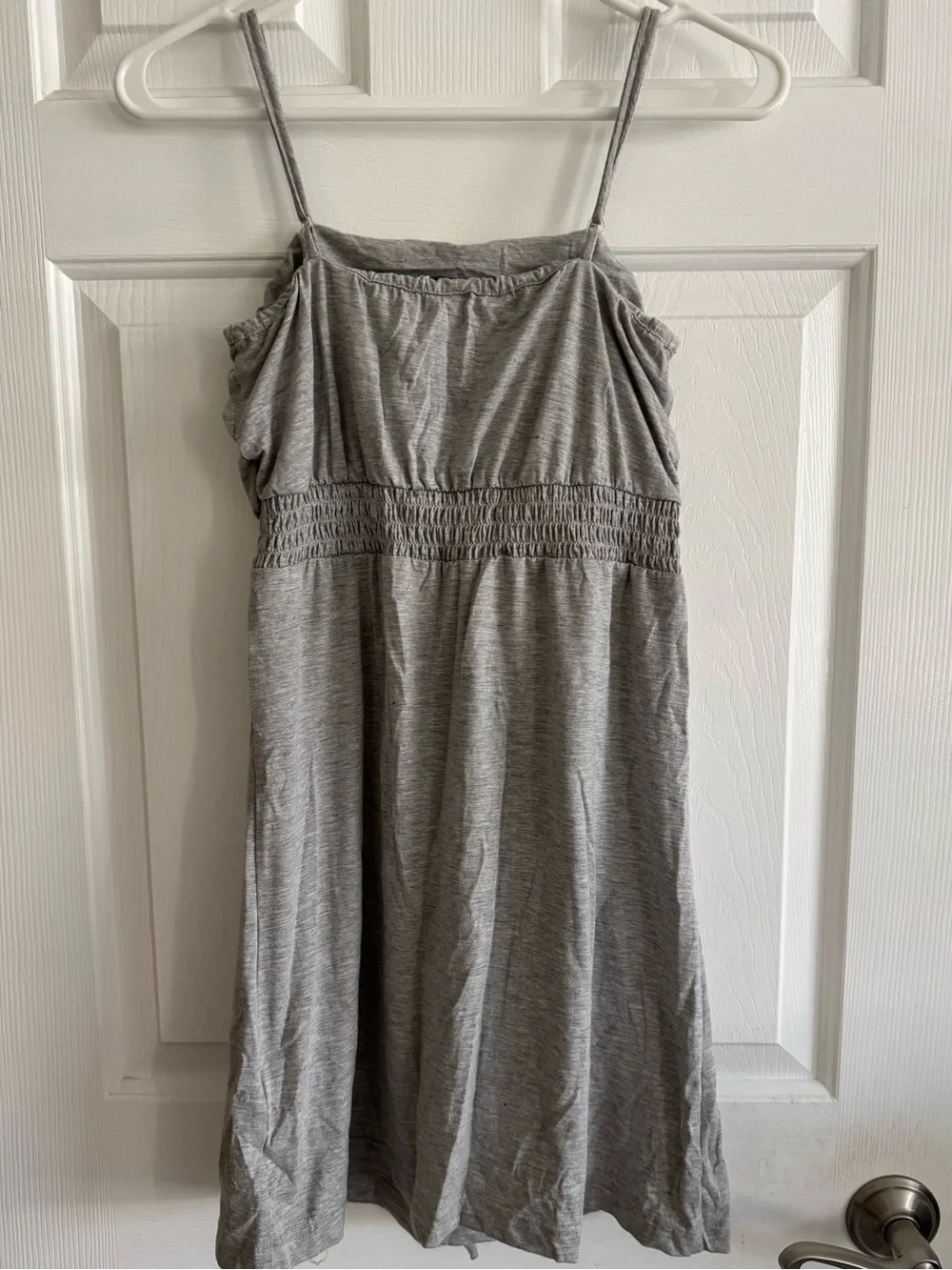 Self Esteem Heather Gray Strappy Mini Dress Medium - Picture 5 of 5